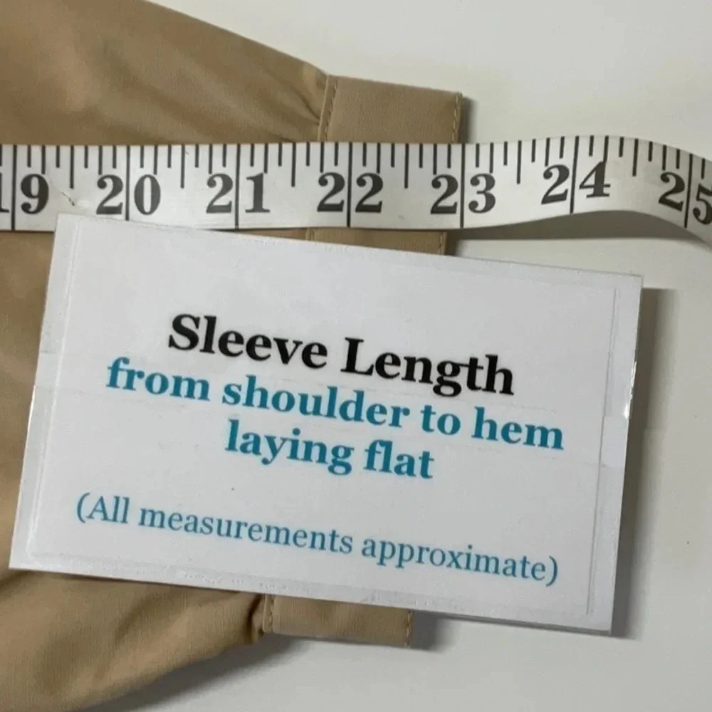 Chico’s Tan Snap Button Down Jacket Size: 8-10 (Chico’s Size 1) - Picture 9 of 10